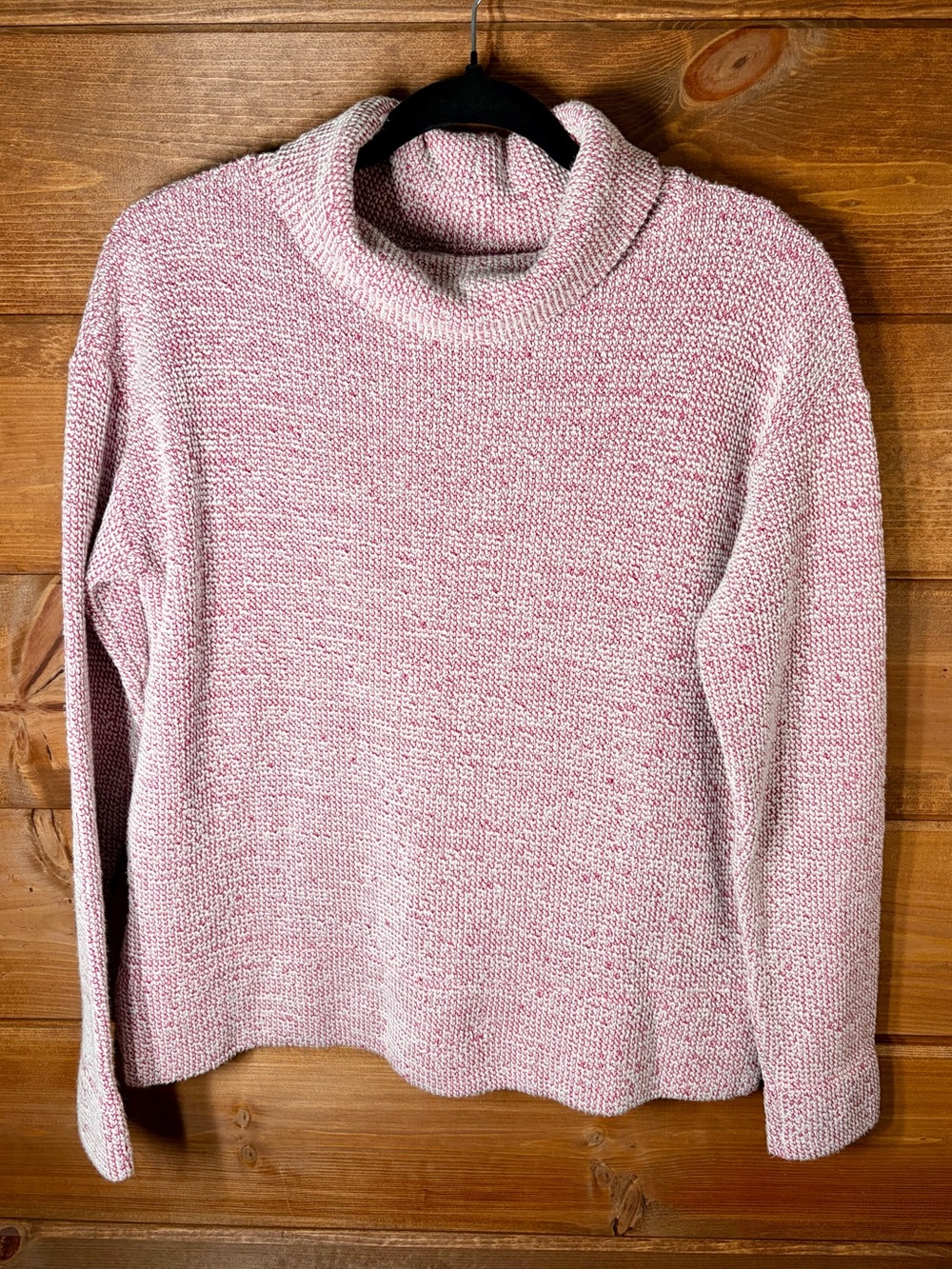 LOFT Pink Marled Cowl Neck Sweater Size Small 💕🌸